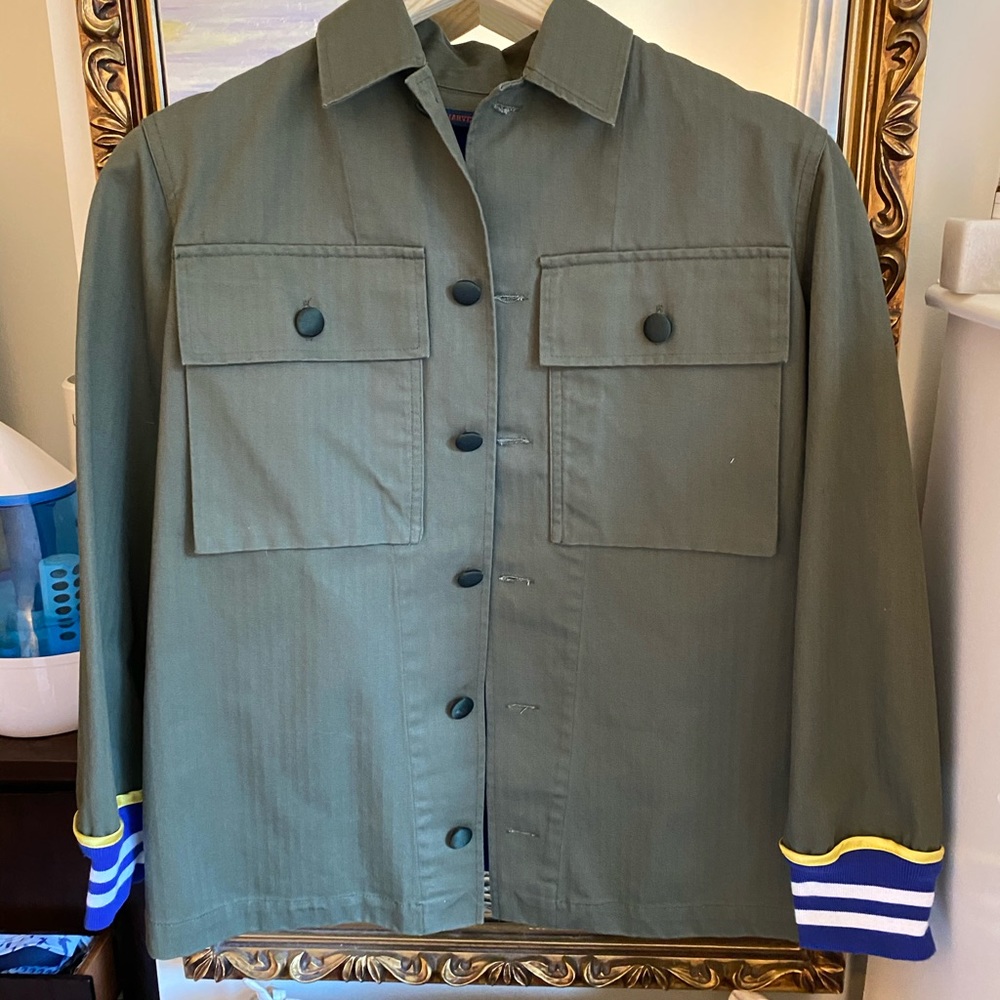 Harvey Faircloth NWT Denim/Silk jacket